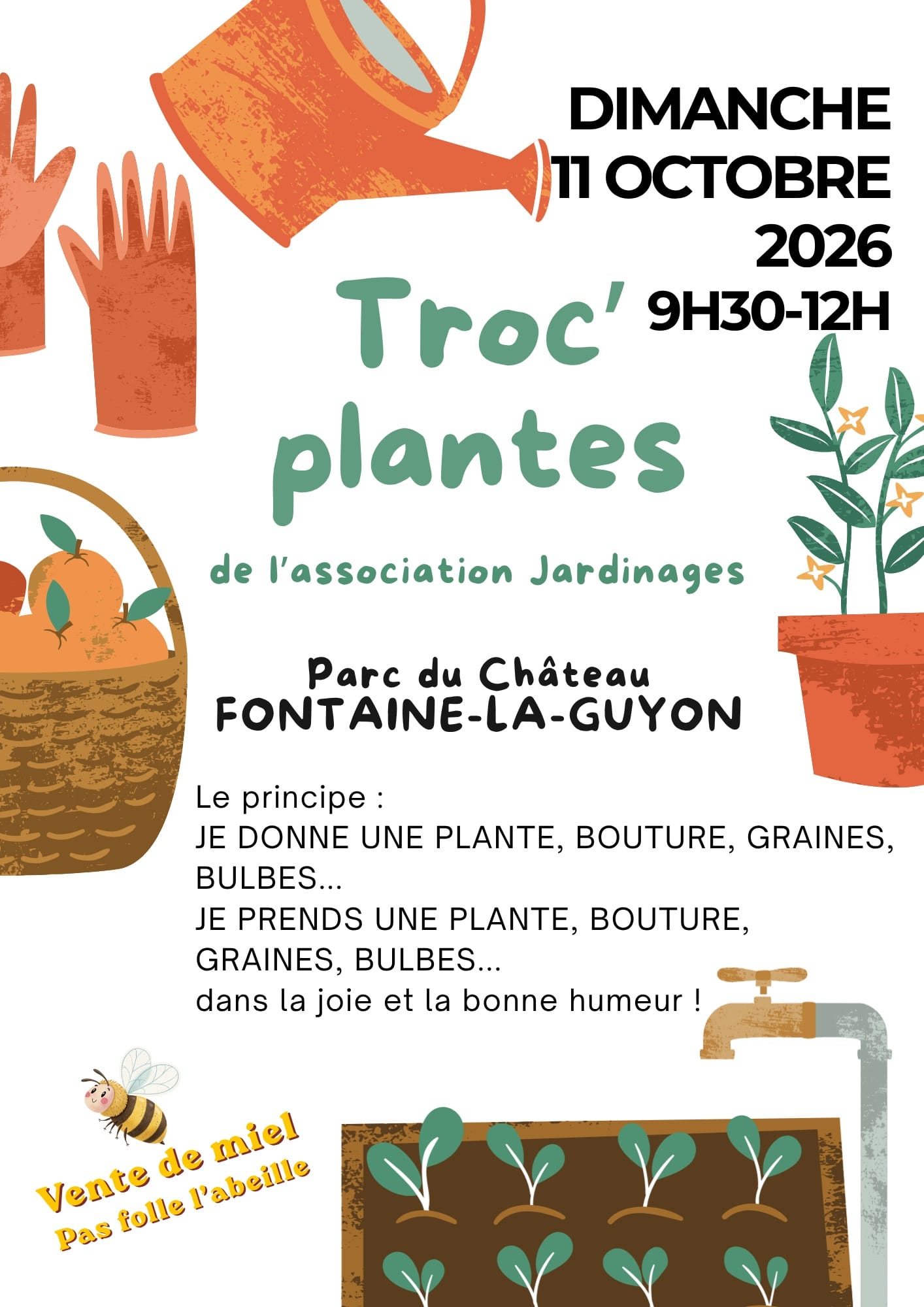 Affiche troc plantes octobre - 1